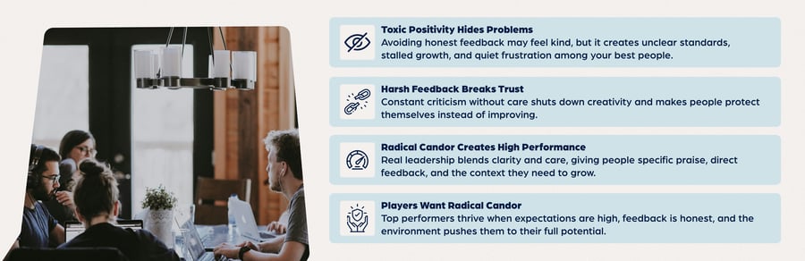 Radical Candor and Toxic Positivity: What Your Team Actually Needs From You